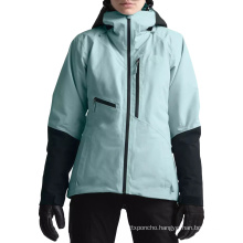 Custom high quality winter outdoor wear women ski jacket nylon fabric snow jacket